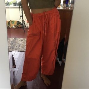orange scrubs pants